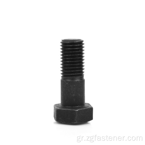 DIN 931 Μερικό νήμα Hex Bolt Black